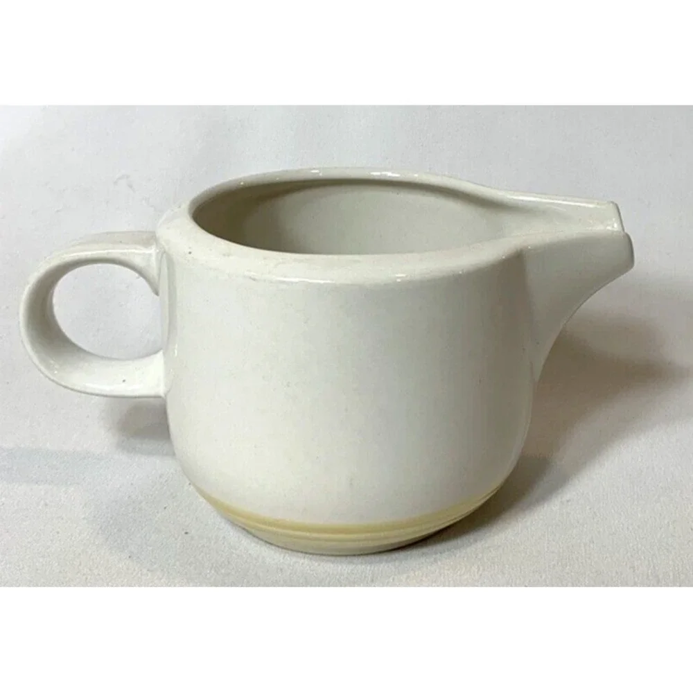 Vintage‎ Melville Creamer Japan Macys The Cellar Yellow Stripes 1970s Tea Coffee